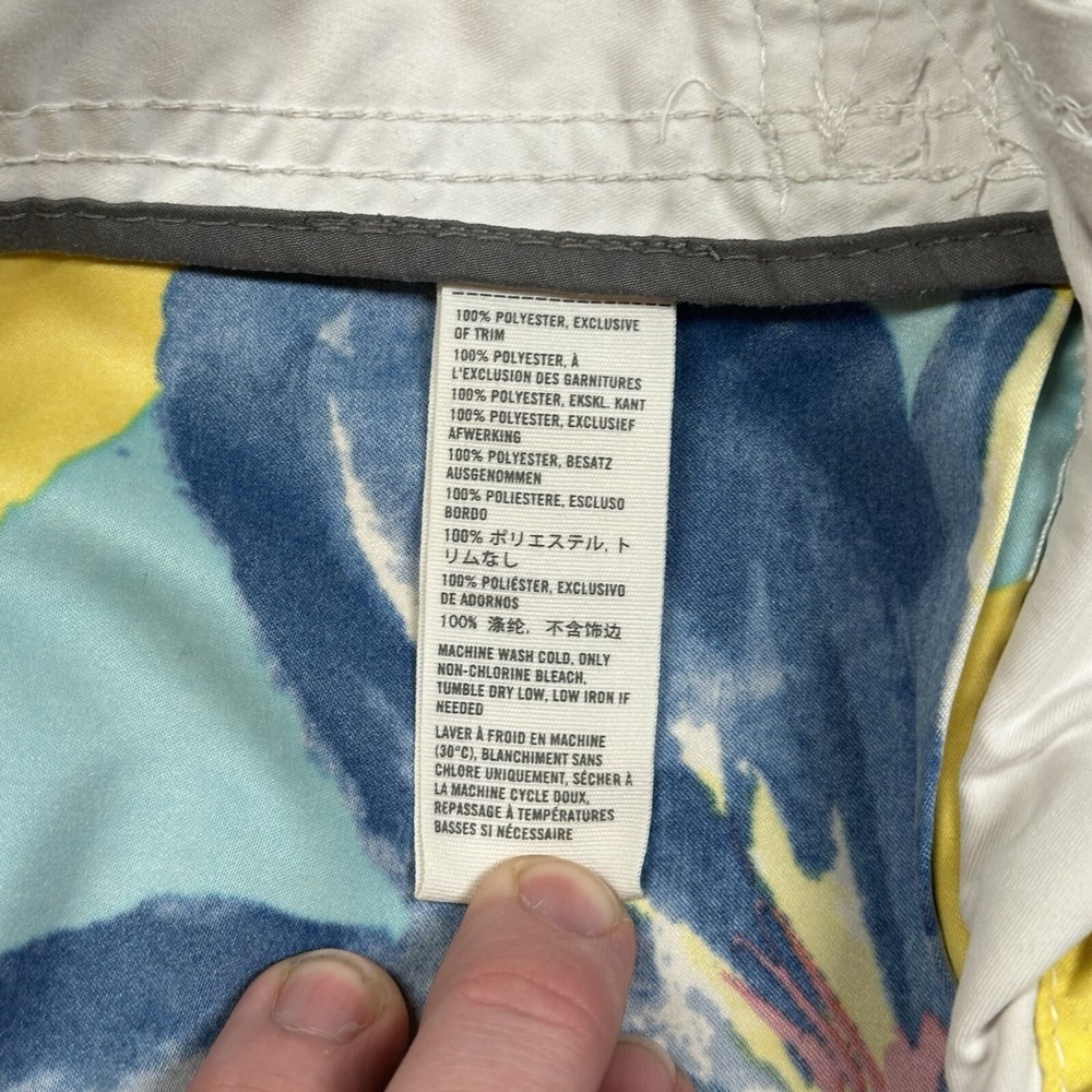 Abercrombie & Fitch Mens S Blue / Yellow Floral Board Shorts NOTE - Picture 7 of 10